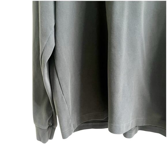 Young LA Men’s Crewneck Sweater Size Medium Sage Green Logo Microfiber Soft - Picture 5 of 7